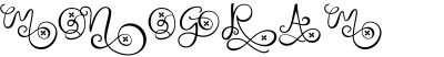 Monogram Challigraphy Little flower 10